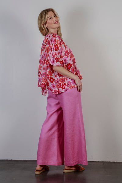 1373 Soft Top Linen Pants