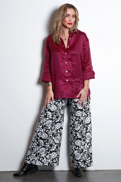 1373 Soft Top Linen Pants