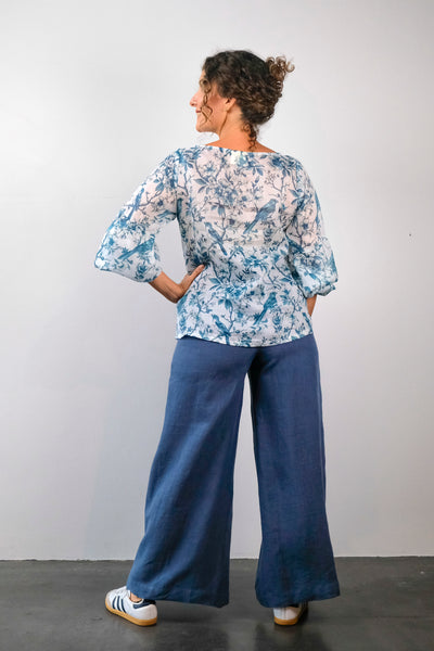 1373 Soft Top Linen Pants DB